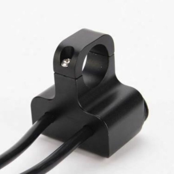 1" 12v 16A Motorcycle CNC Aluminum Dual On/Off Switch 24-26mm Red Light LED - Picture 2 of 3